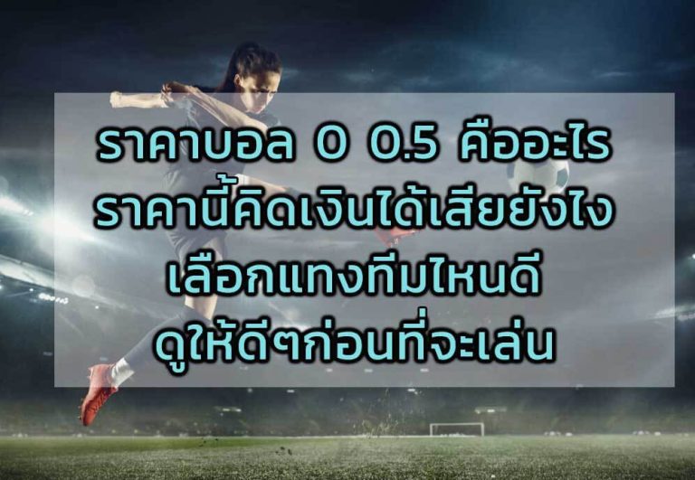 แทงบอล 0.5คือ